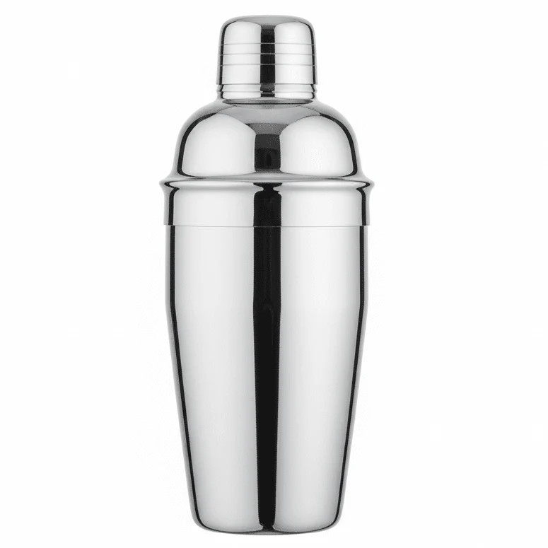 AKDC Professional Stainless Steel Cocktail Shaker with Rust-Resistant Silver Finish for Home & Bar Use 500ml
