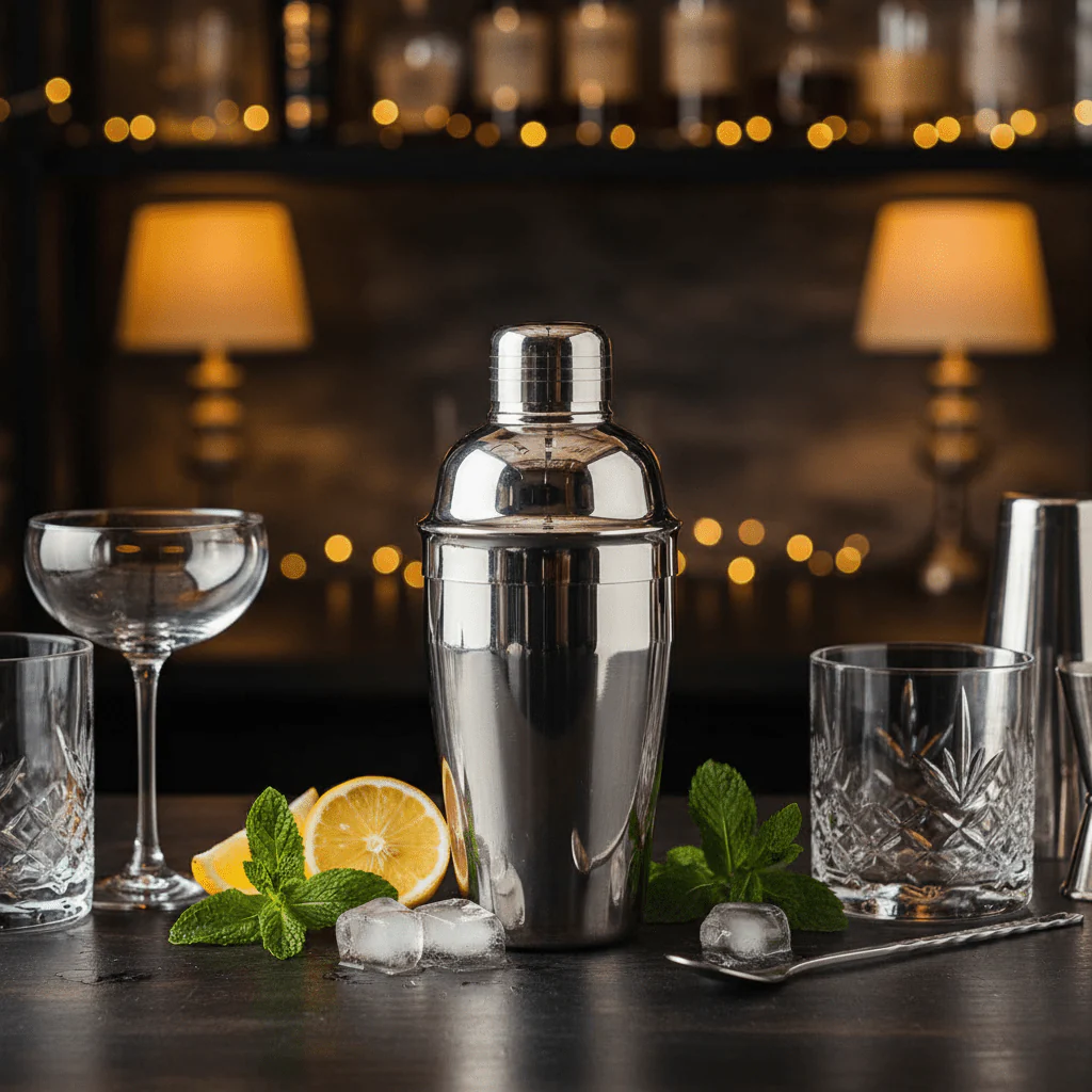 AKDC Professional Stainless Steel Cocktail Shaker with Rust-Resistant Silver Finish for Home & Bar Use 500ml - Image 2
