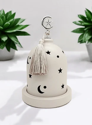 AKDCÂ Ramadan Kareem Dacoration Metal Incense Burner 20cm
