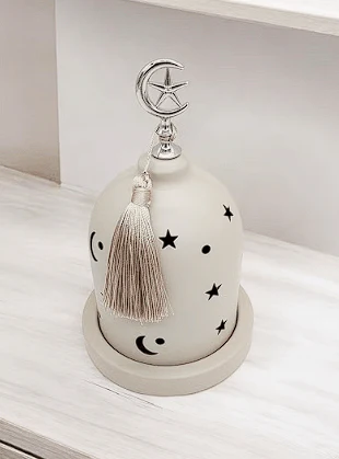 AKDCÂ Ramadan Kareem Dacoration Metal Incense Burner 20cm - Image 3