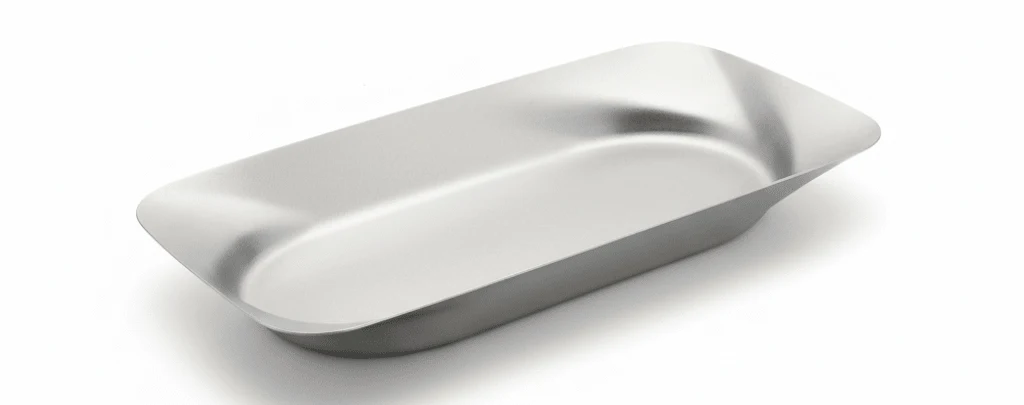 AKDC Rectangular Steel Serving Tray 35×21cm