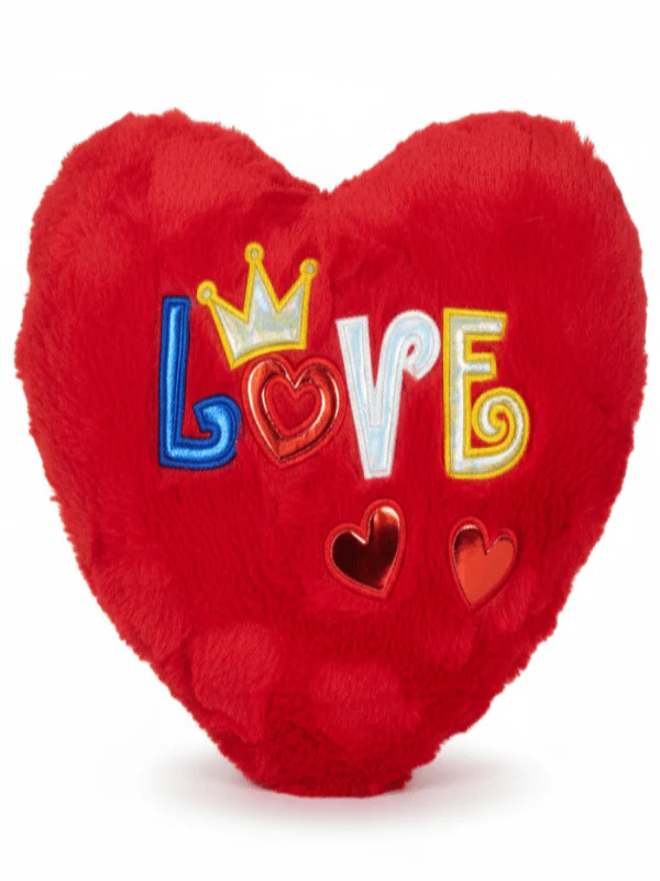 AKDC Red Heart Cushion (30 cm) with Love Message