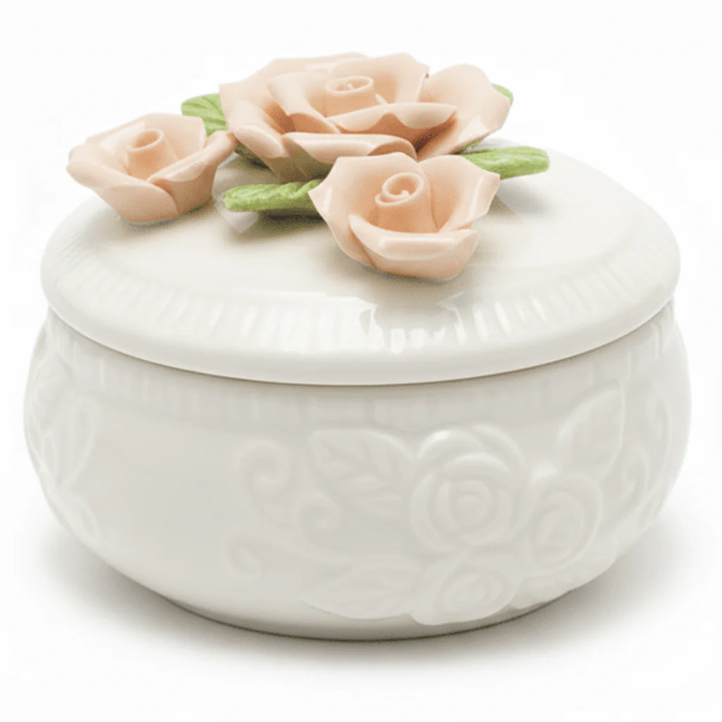 AKDC round ceramic sugar pot with floral lid decorative kitchen storage jar luxury tableware gift item 8cm Assorted Colors