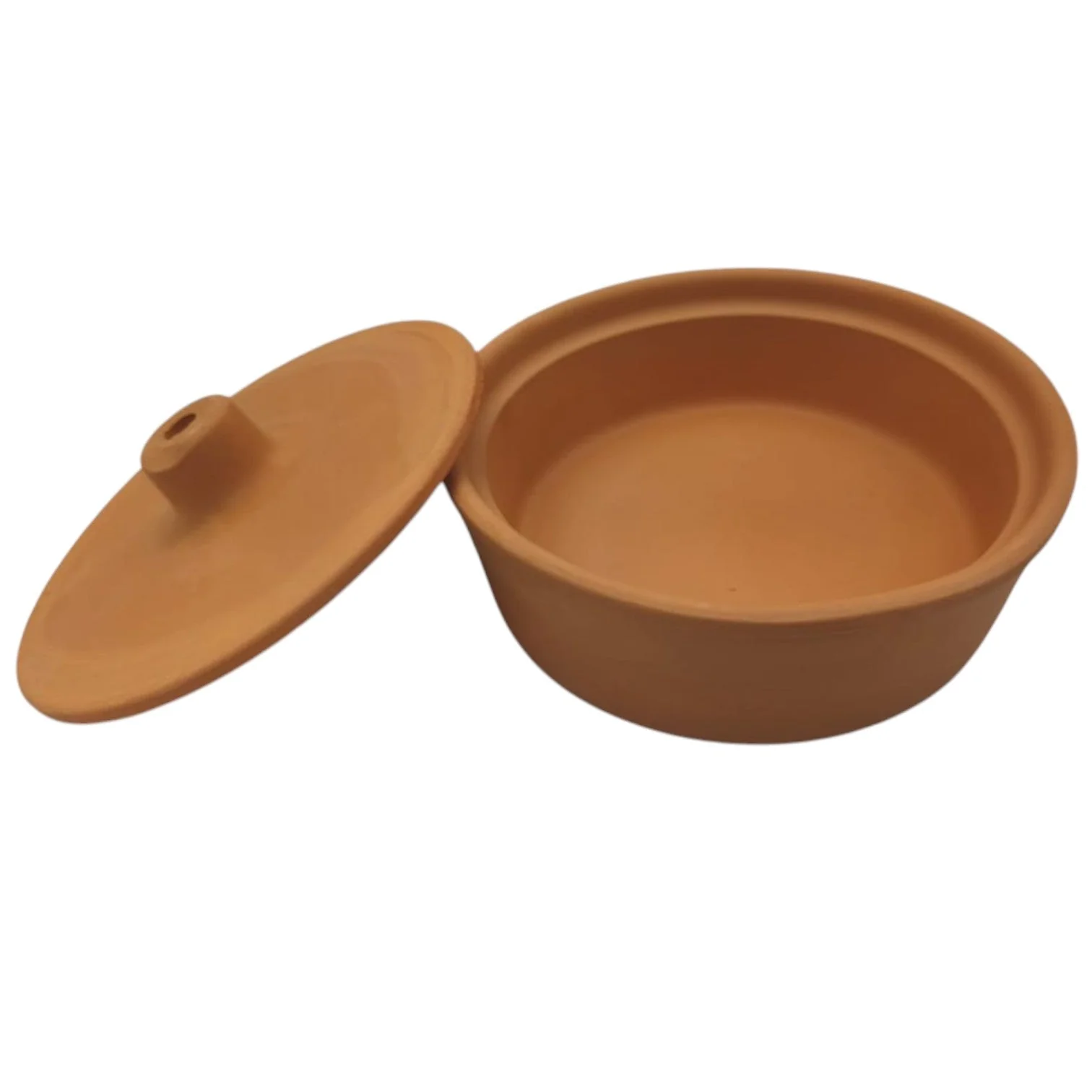 AKDC Round Clay Mini Casserole With Lid Traditional-400ML-Clay - Image 2