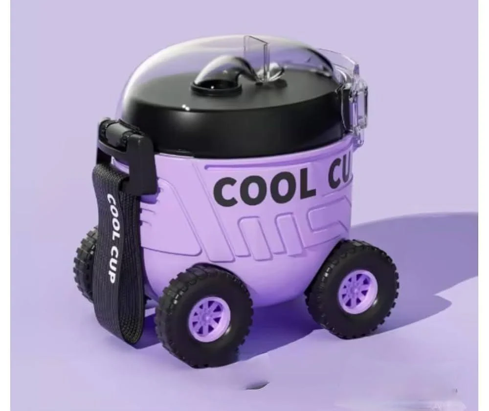 AKDC Cool Cup Rover Water Bottle 550ml, PP Material Body, Purple