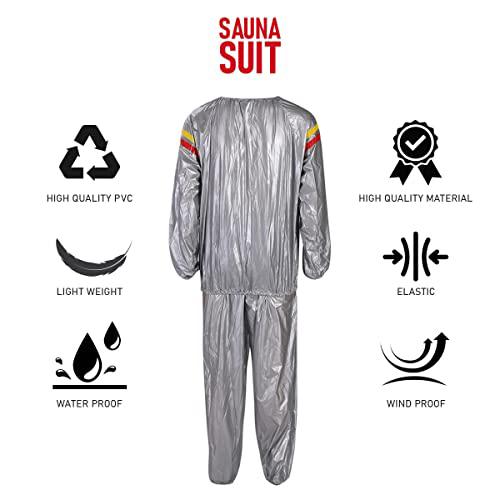 AKDC 1 Pair Sauna Suit for Men & Women Size-3XL,Soft Waterproof Vinyl Fabric
