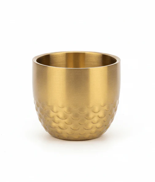 AKDC Steel Double Wall Cup -100ml-Gold