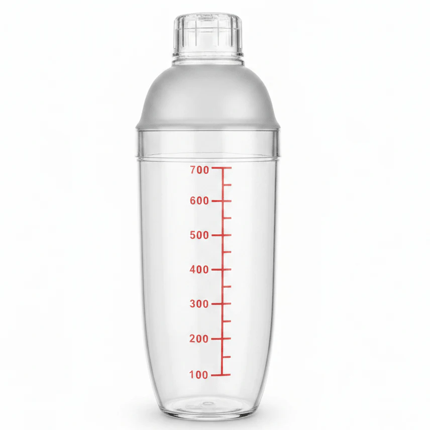 AKDC Stylish Acrylic Juice Shaker Bottle for Mixing Drinks and Protein Shakes 700 ml