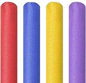 AKDC Swimming Noodles Floating Swimmings Pool Noodle Swim Kickboard Water Float Aid Woggle Noodles Hollow Learn Swimming Foam Diy Toys Over Random Assorted Colors-64InchX2.5Inch- (1 Piece)