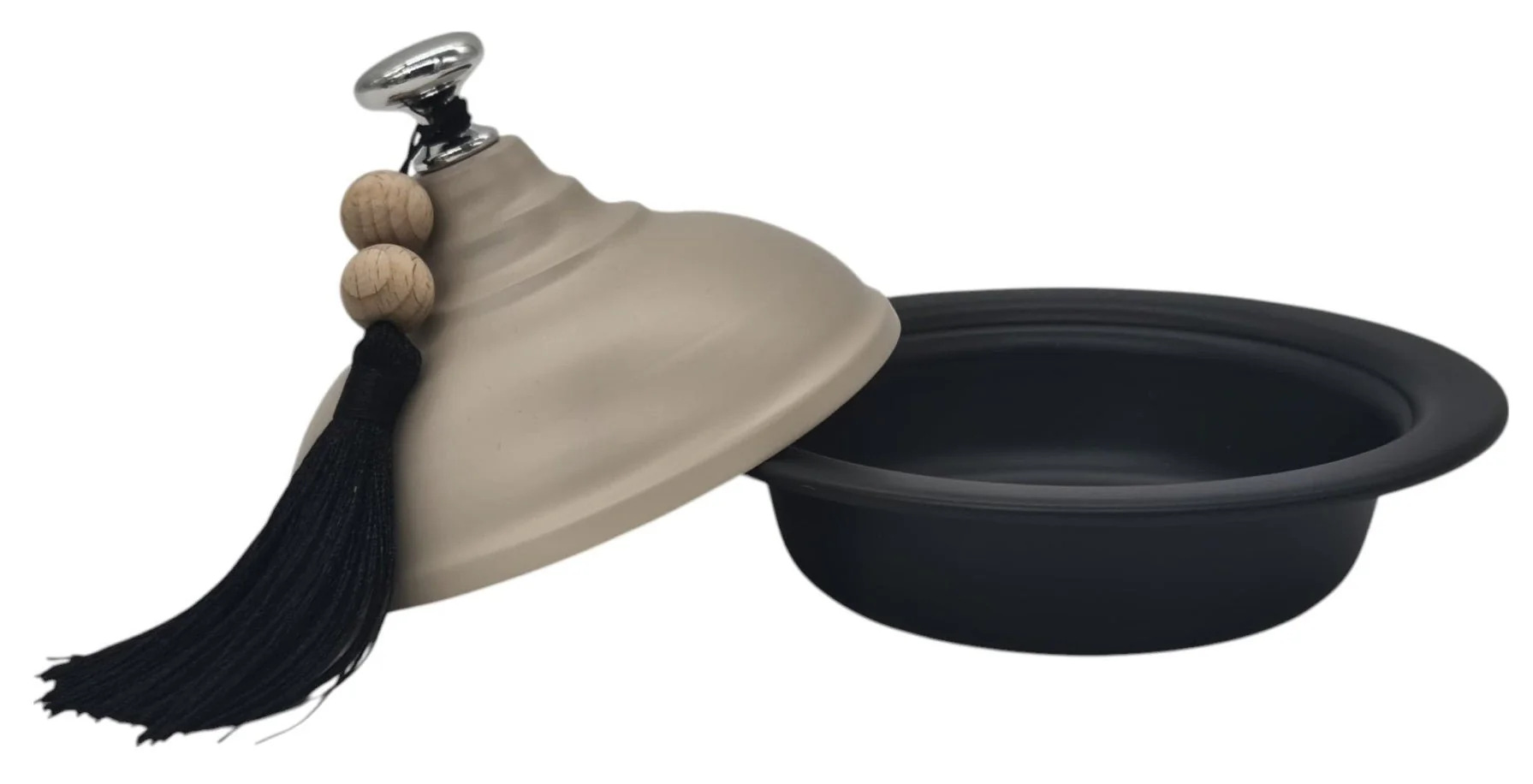 AKDC Tajin with Lid 15cm*12cm, Black - Image 2