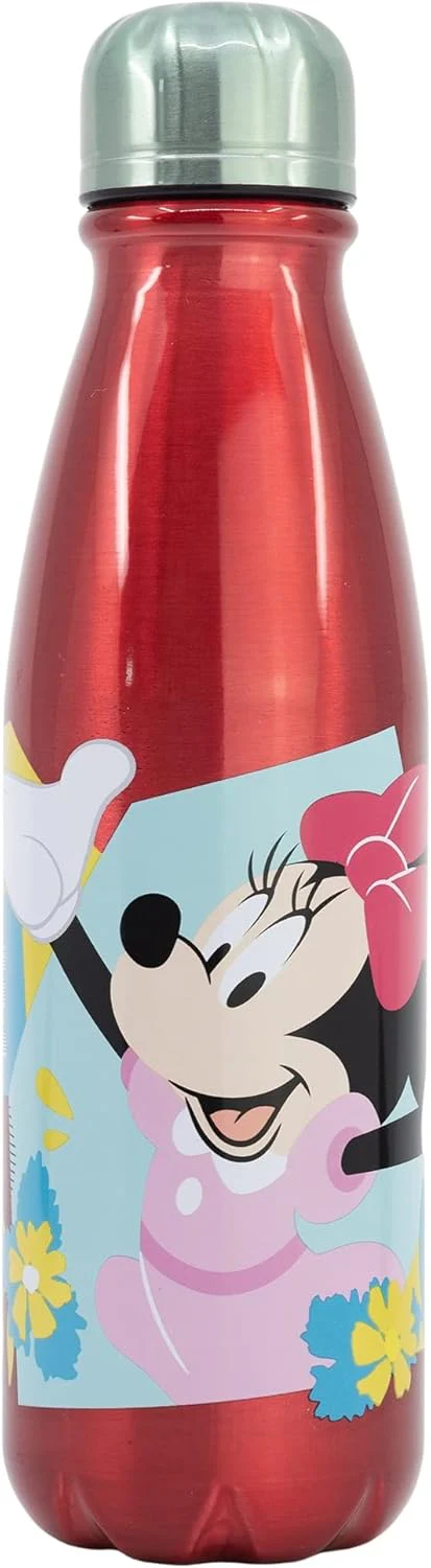 AKDC Water Bottle Aluminium reutilizable Minnie Mouse 600ml