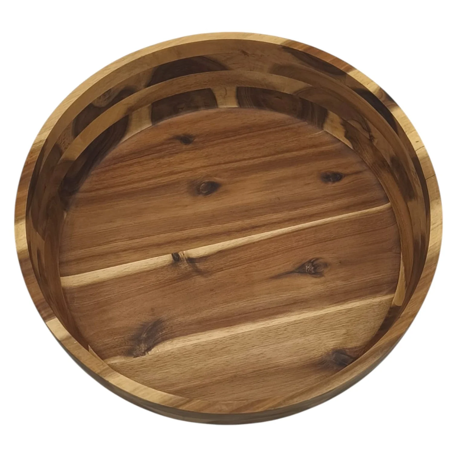 AKDC Wooden Bowl Natural Food Service Wooden Bowl For Rice Fruits  Nuts Container Dinnerware-35cmX10cm - Image 3