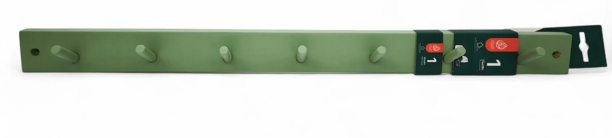 Al Kabayel Wooden Wall Hangerâ€“ 7-Hook,58Cm