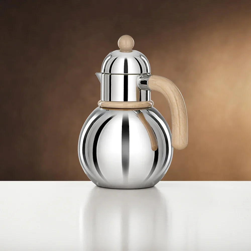 Almarjan Silver & Ivory Single Vacuum Flask 0.75L - Image 3