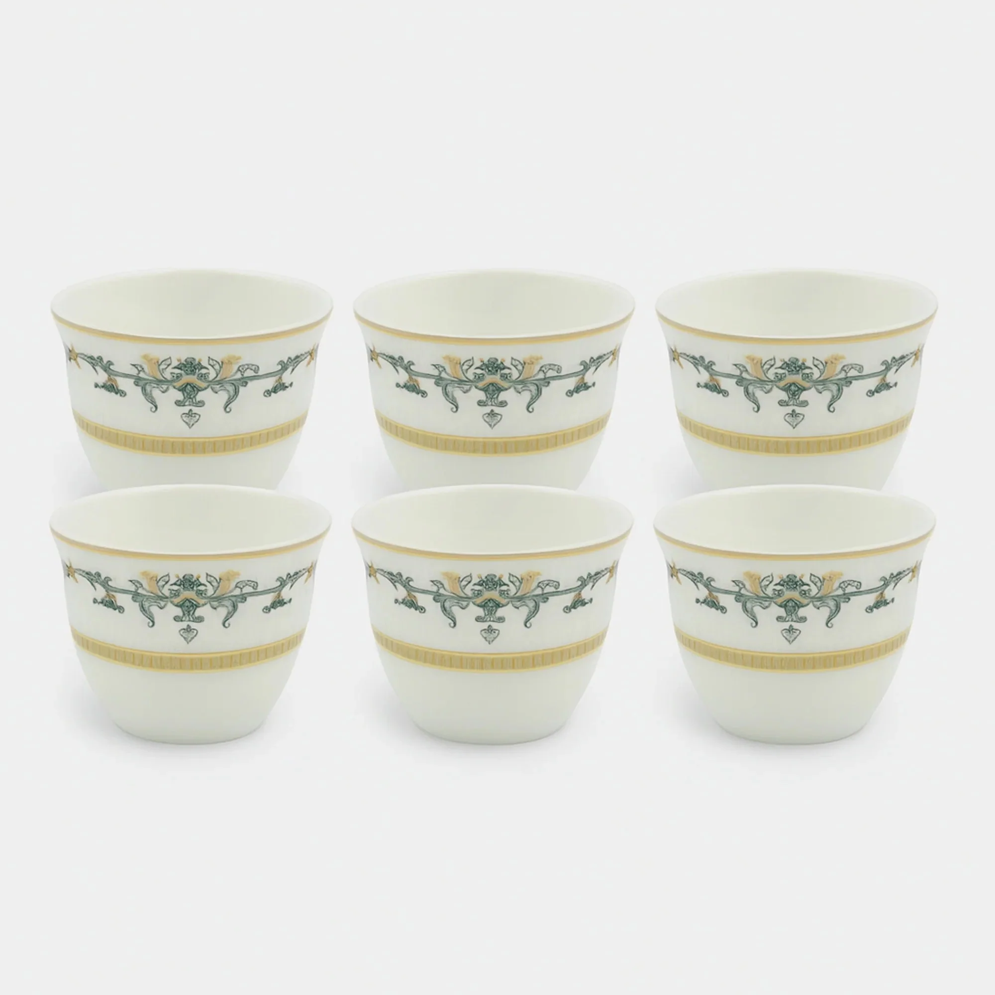 Angela MK-433 Deluxe Tea & Cawa Cup Set – Complete 18-Piece Elegant Serving Collection - Image 2