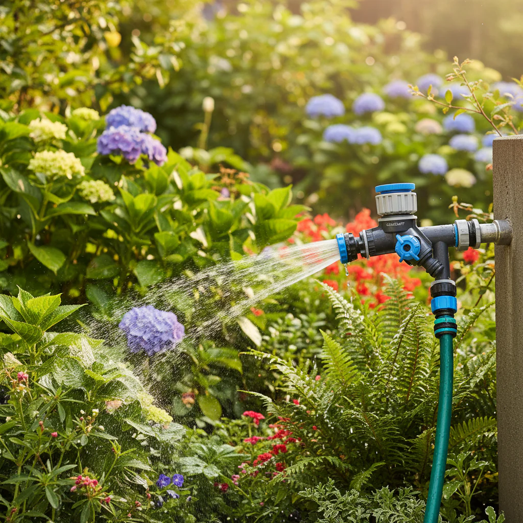 Aquacraft 3/4 Inch Double Tap Connector – Dual Water Flow Control Adapter for Garden & Outdoor Use - Image 2