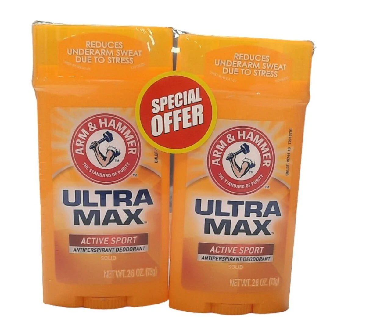 Arm & Hammer Deodorant Stick Sport 2x73Grams