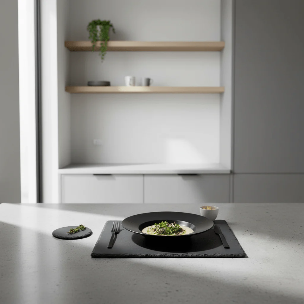 Barlee Matte Black Ceramic Deep Plate 27cm - Image 3