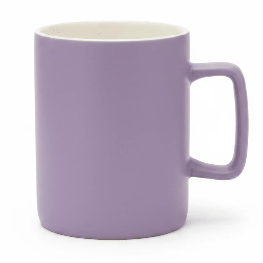 Baytix Ceramic Mug 350ml - Black / Lavender