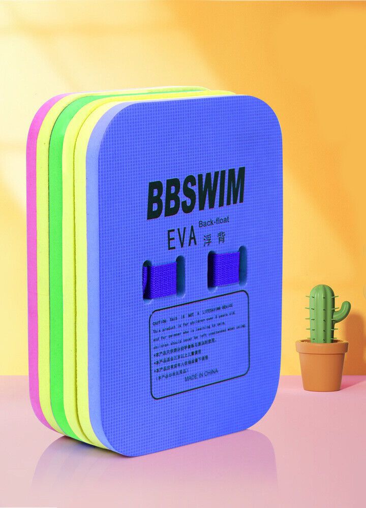 BBSWIM Swimming Back Flotation Board 27.5cm*20.5cm*3cm, Swimming Buoyancy Aids, Assorted Colors