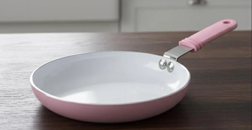 Beefit Non-Stick Fry Pan 14cm, Pink/White