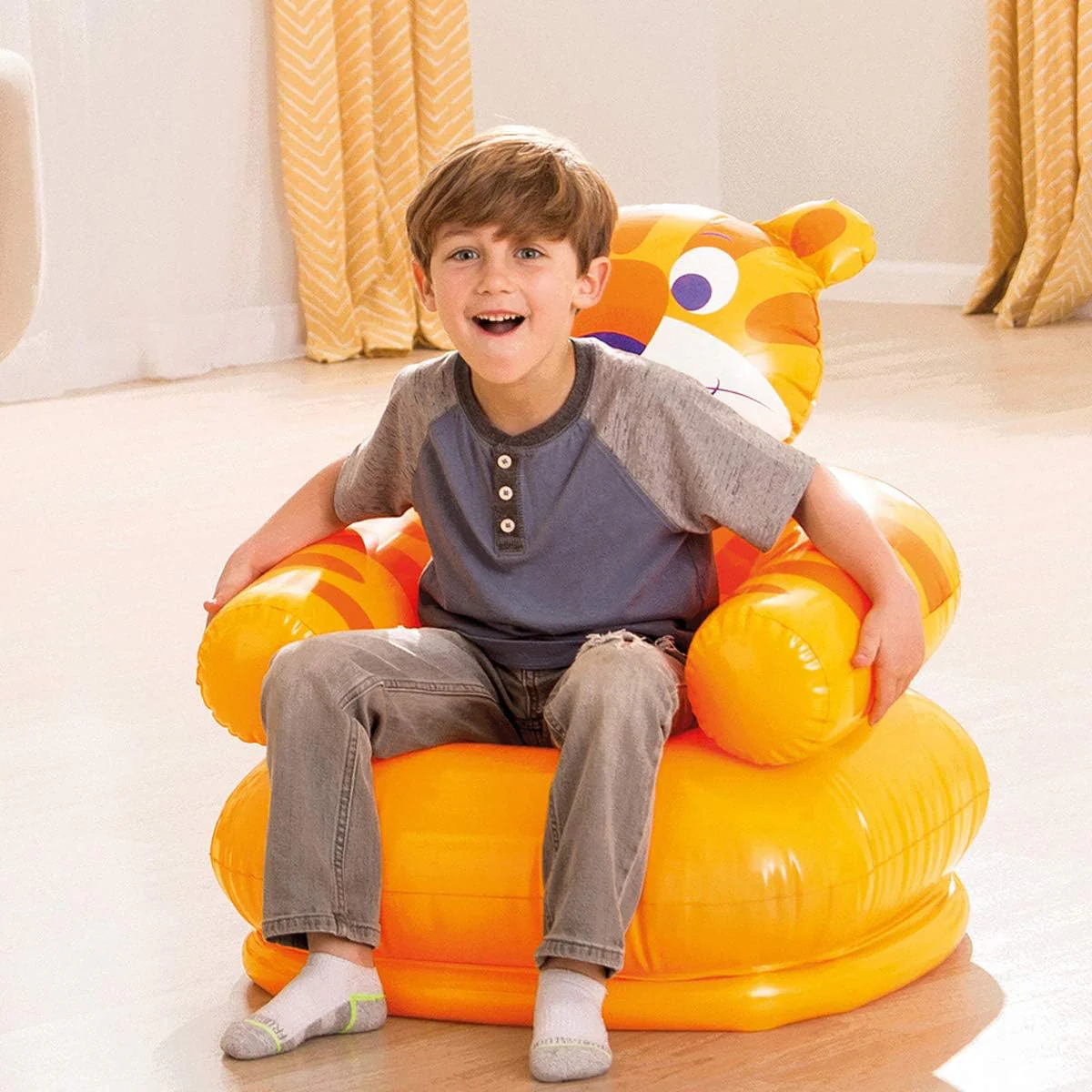 Intex Inflatable Happy Animal Chair – 66×64×71 cm | Assorted Design & Color - Image 2