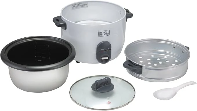 Black & Decker -  700W Power, 1.8L, Removable Non-Stick Bowl & Steaming Tray with Water Level Indicator - Image 2
