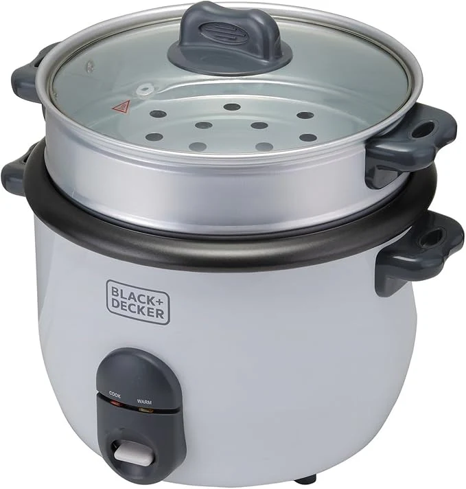 Black & Decker -  700W Power, 1.8L, Removable Non-Stick Bowl & Steaming Tray with Water Level Indicator - Image 3