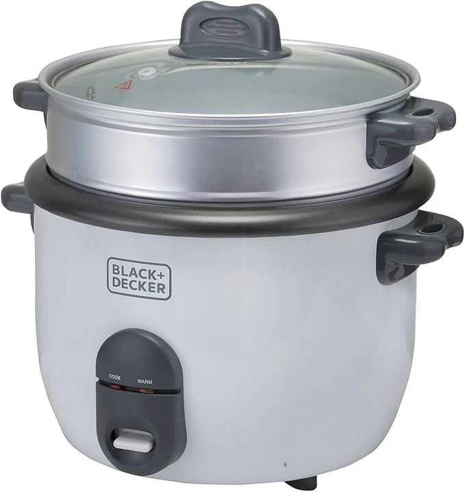 Black & Decker -  700W Power, 1.8L, Removable Non-Stick Bowl & Steaming Tray with Water Level Indicator - Image 4