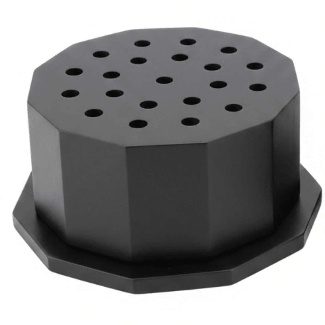 Octagonal Matte Black Incense Burner  | Luxury Bakhoor Burner | 6×10 cm