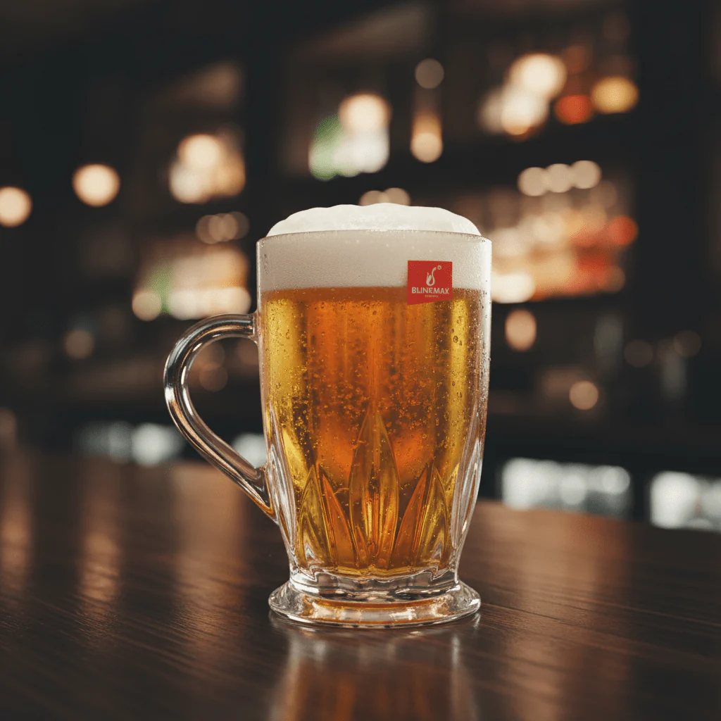 Blinkmax Premium Beer Glass Mug with Sturdy Base and Elegant Design for Daily Use – 350 ml - Image 2