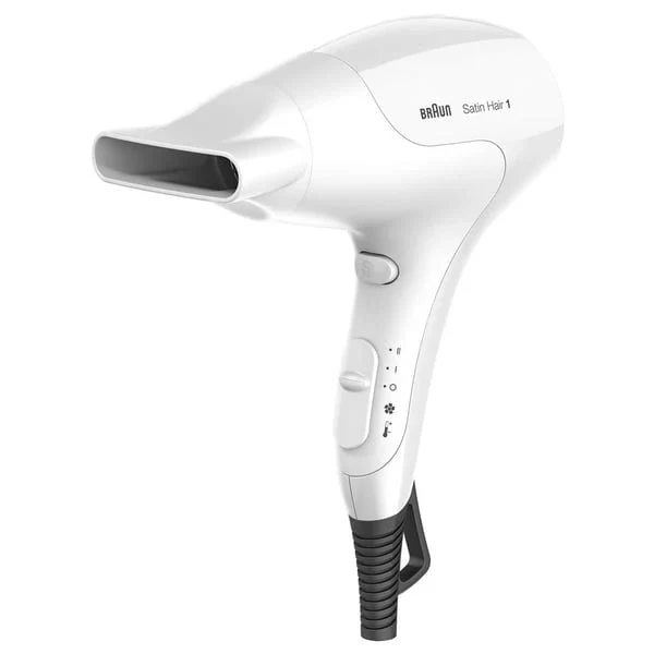 BRAUN Satin Hair Dryer Power Perfection 1800W, BRHD180 White