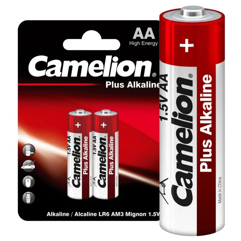 CAMELION AA Alkaline Battery 1.5V, Pack of 2