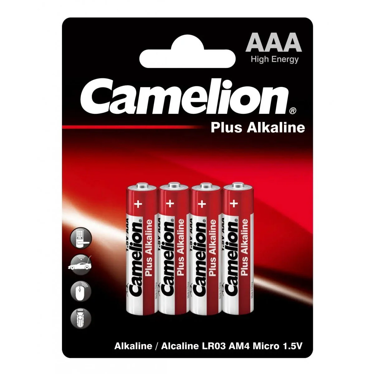 CAMELION AAA Alkaline Battery 1.5V, Pack of 4