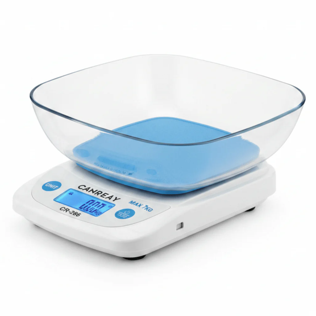Canreay Electronic Kitchen Scale with Bowl – CR-286 | Max 7kg | LCD Display | Assorted Colors - Image 2