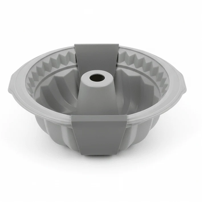 Casasunco Classic Grey Food-Grade Silicone Muffin Baking Mould Non-Stick Round Cake Tray 23cm