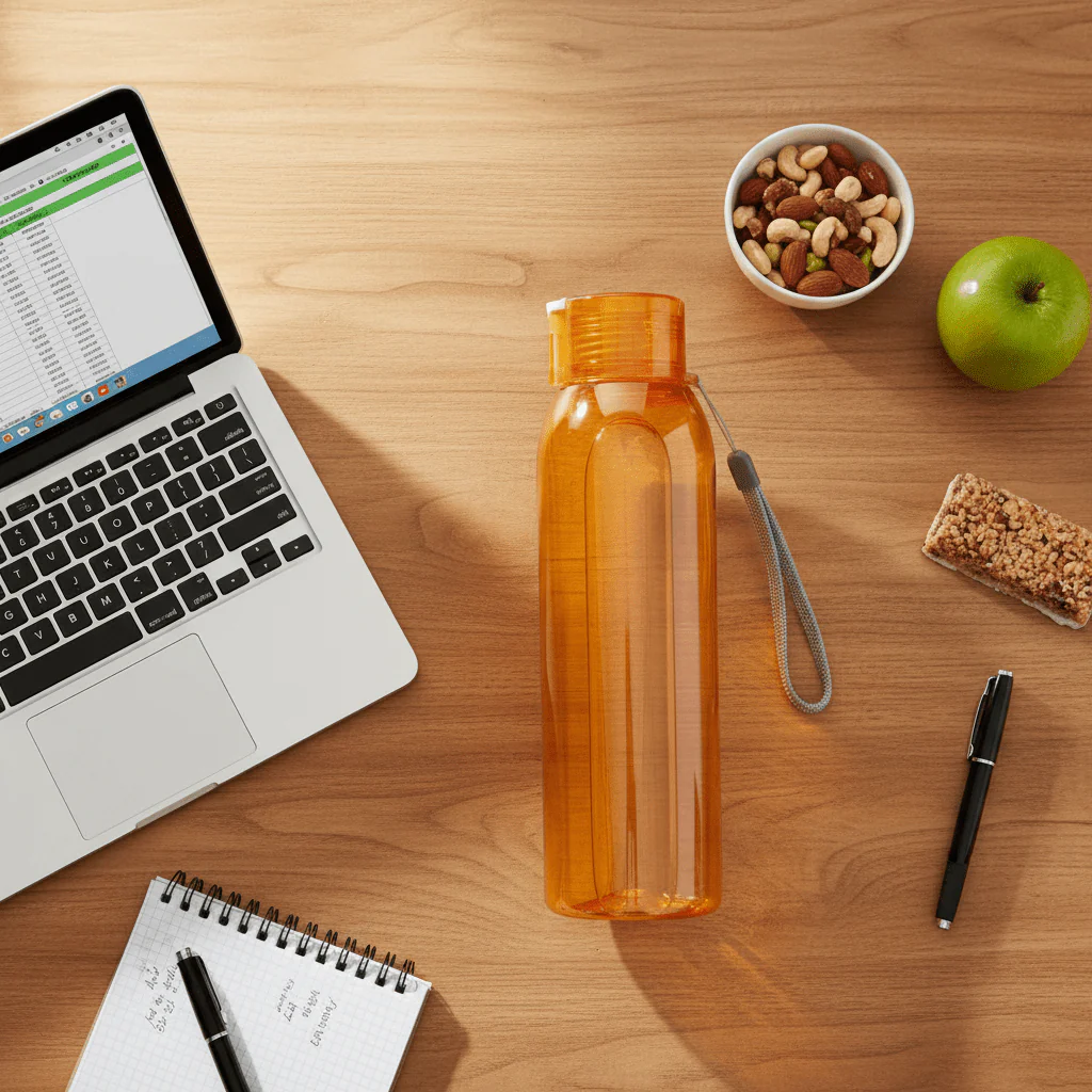 Cello Orange Lightweight Plastic Water Bottle for Daily Hydration – 1 Litre - Image 2
