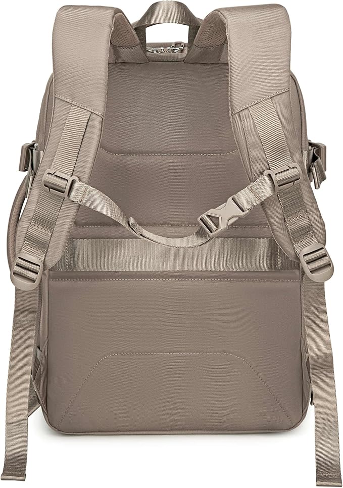 Chantria Expandable Premium Travel Backpack Water Resistant Multifunctional Backpack 29.5cm*23.5cm*44cm, 100% Polyester, Khaki-CB00606 - Image 2