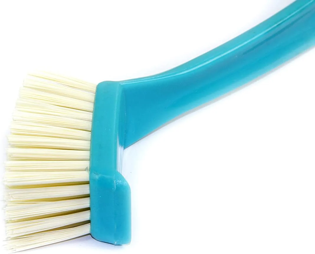 Clean Dish Brush With Square Bristles, Scrub Brush With Durable Bristles For Kitchen Sink Dishes, Pot Pan Size 25cm-Cyan&White - Image 5