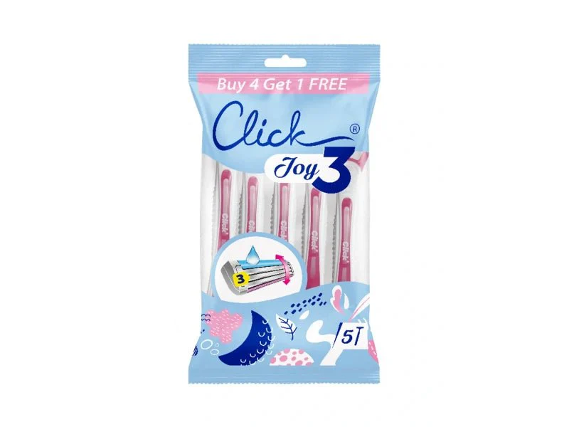 Click Joy 3 Blade Disposable Razors-5PCS