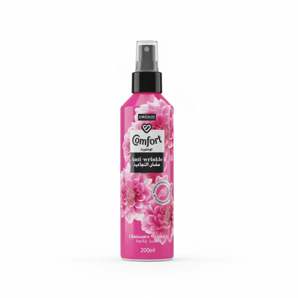 Comfort Orchid Freshly Scented Anti-Wrinkle Spray for Clothes Pink 200ml