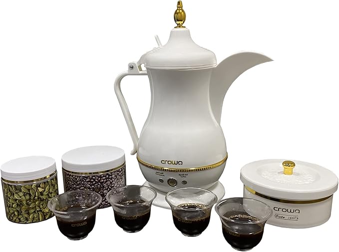 Crownline TD 253 Coffee Maker 220240 V, 50 60 Hz, 8501000W, Marble finished, White"Min 1 year manufacturer warranty" - Image 2