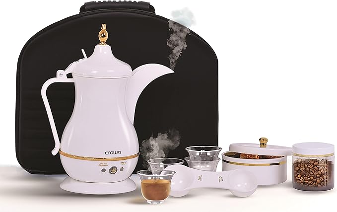 Crownline TD 253 Coffee Maker 220240 V, 50 60 Hz, 8501000W, Marble finished, White"Min 1 year manufacturer warranty" - Image 3