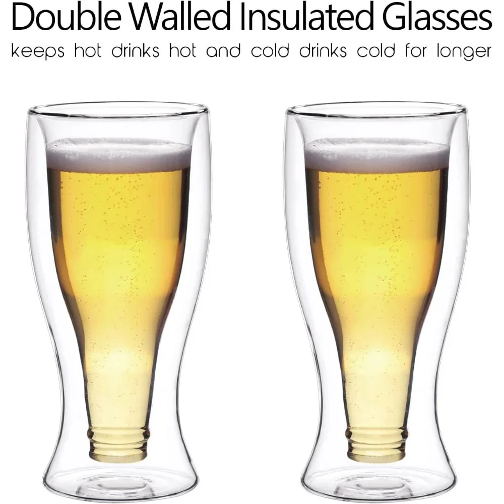 Cuisine ART 2pcs Double walled Tumbler Cups 370ml - Image 2