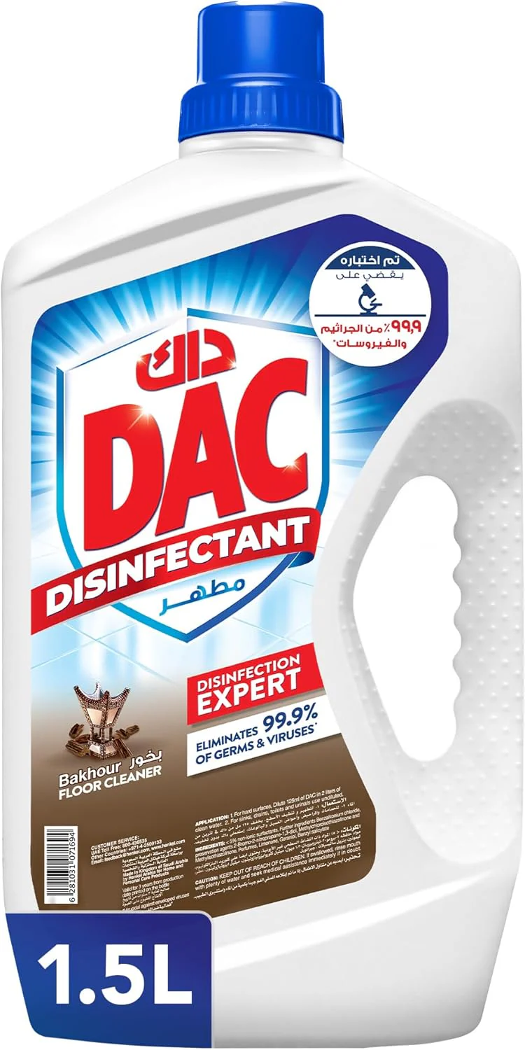 DAC Disinfectant Bakhour Liquid Cleaners, 1.5 L