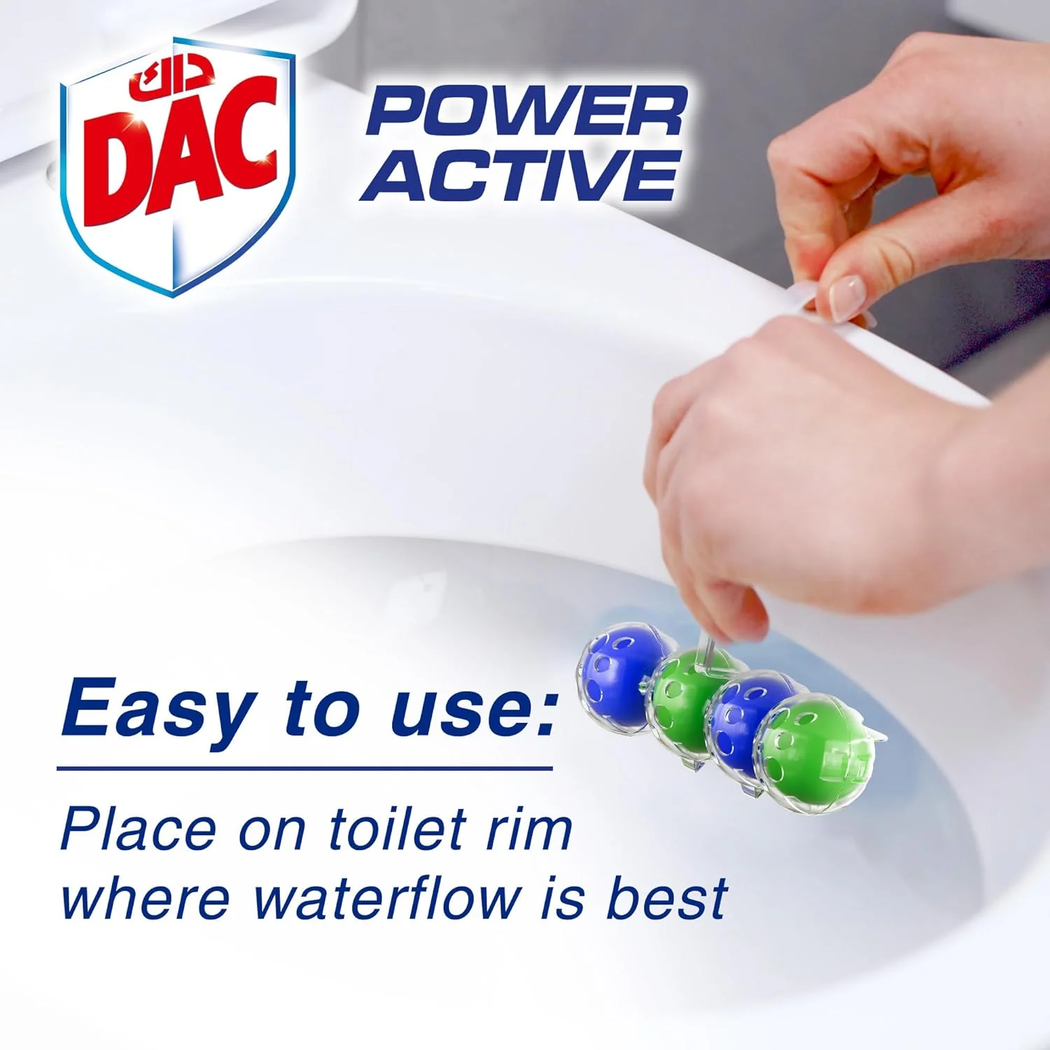 Dac Power Active Toilet Rim Blocks Lemon 50 g - Image 3