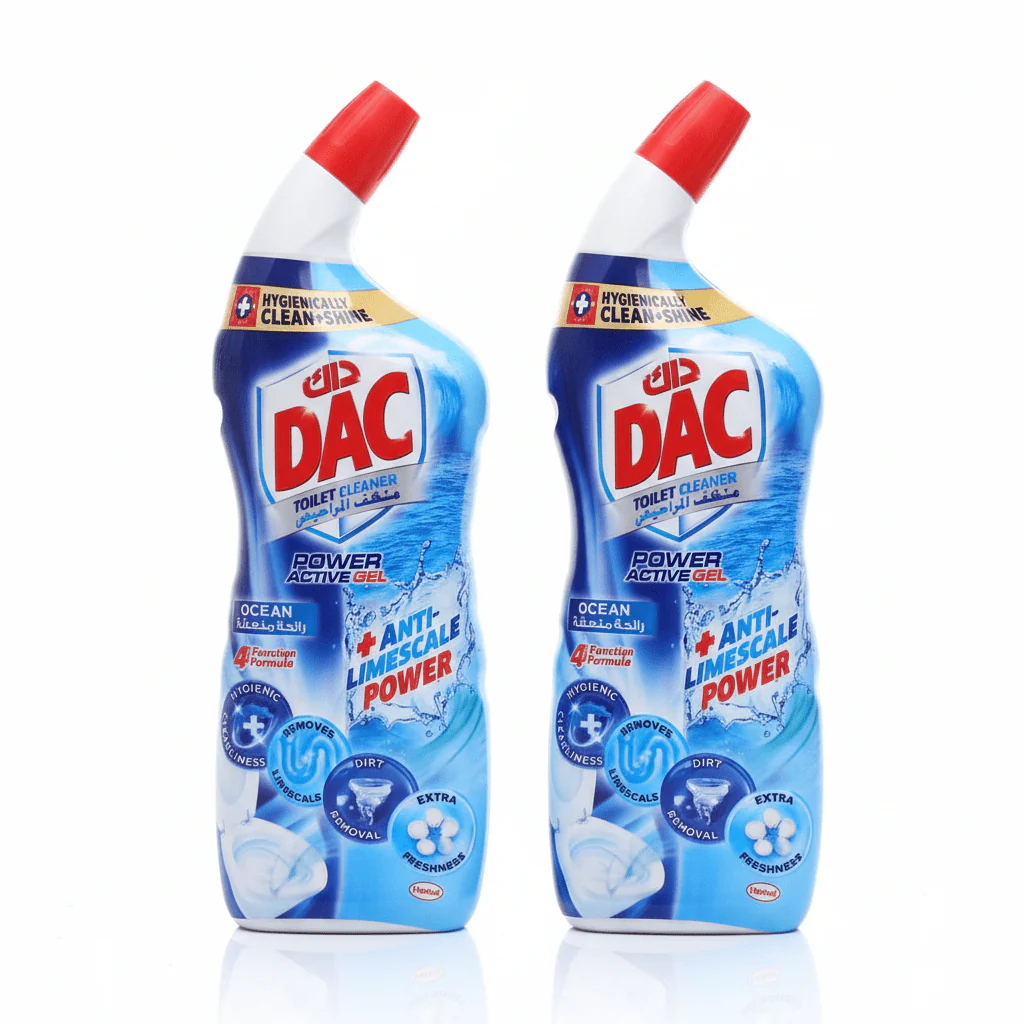 DAC Ocean Toilet Cleaner Power Active Gel – 750ml (Pack of 2)