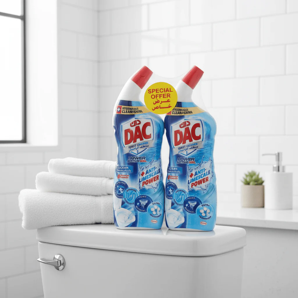 DAC Ocean Toilet Cleaner Power Active Gel – 750ml (Pack of 2) - Image 2