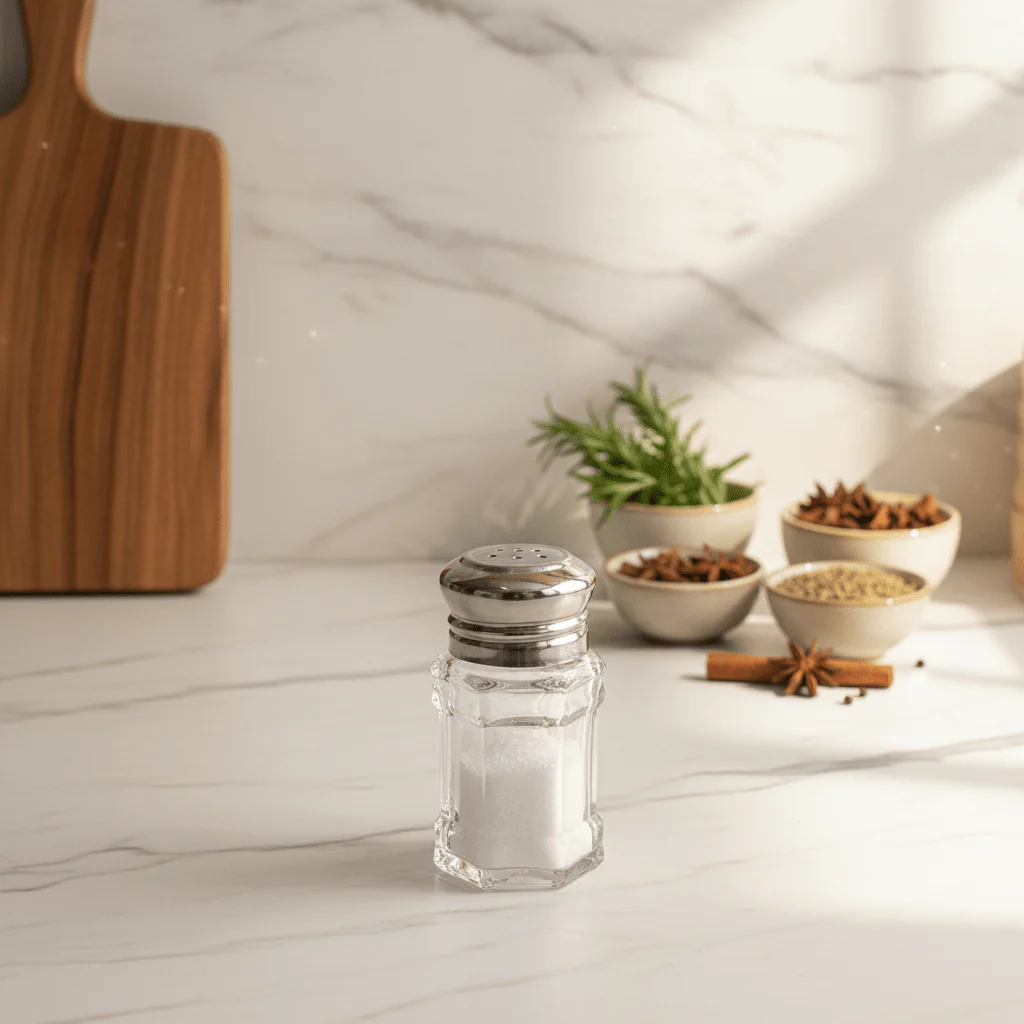Delcasa Premium Acrylic Salt & Pepper Shaker with Durable Metal Lid for Everyday Kitchen Use – 10cm - Image 2