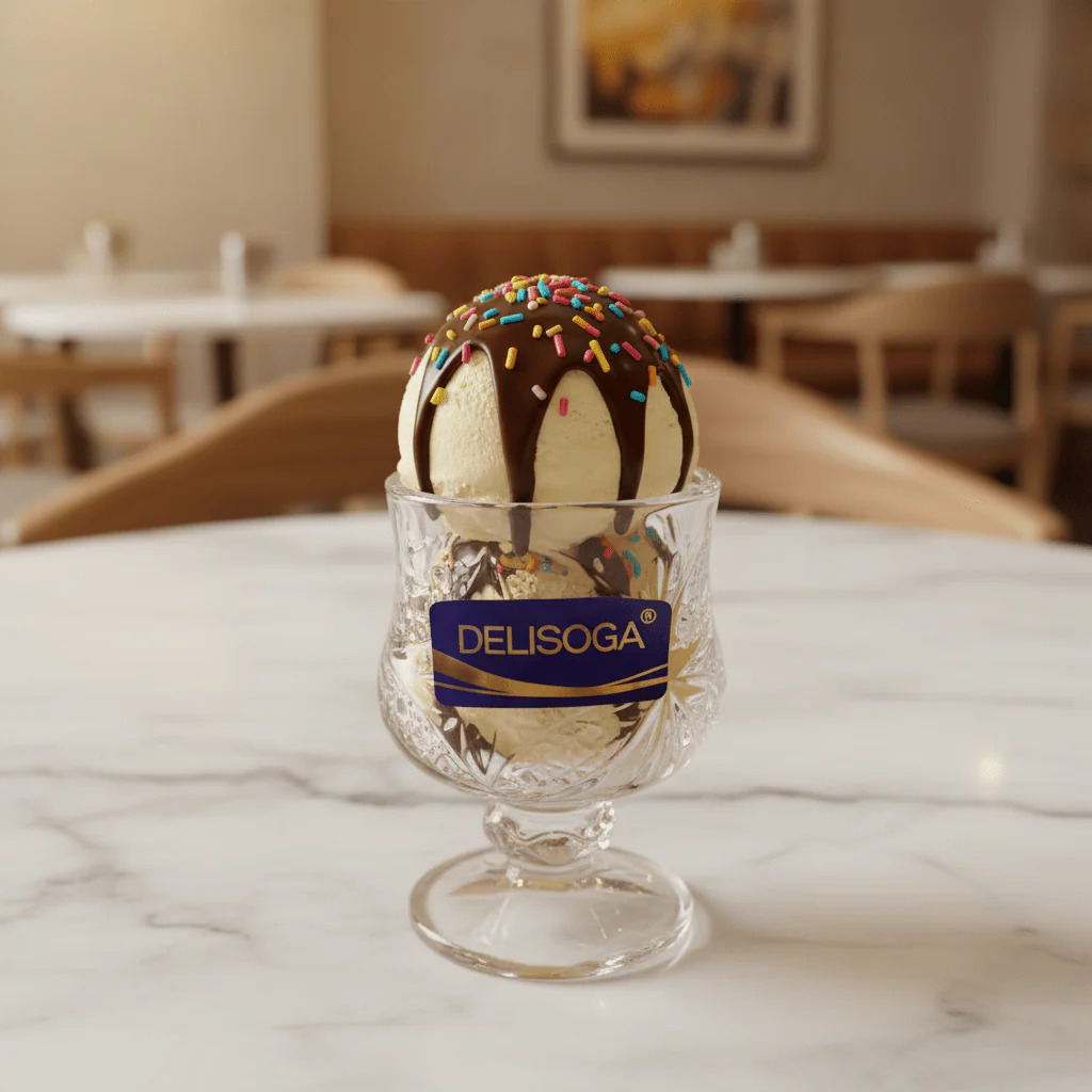 Delisoga Small Ice Cream Cup 50ml — Crystal Glass Goblet - Image 2